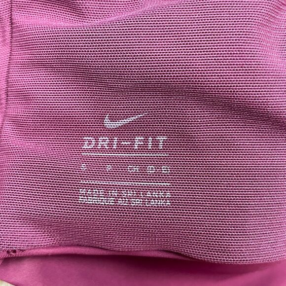 Nike Dri-Fit Alpha Sports Bra Small Burgundy Wireless Racerback Adjustable Strap - Picture 9 of 11